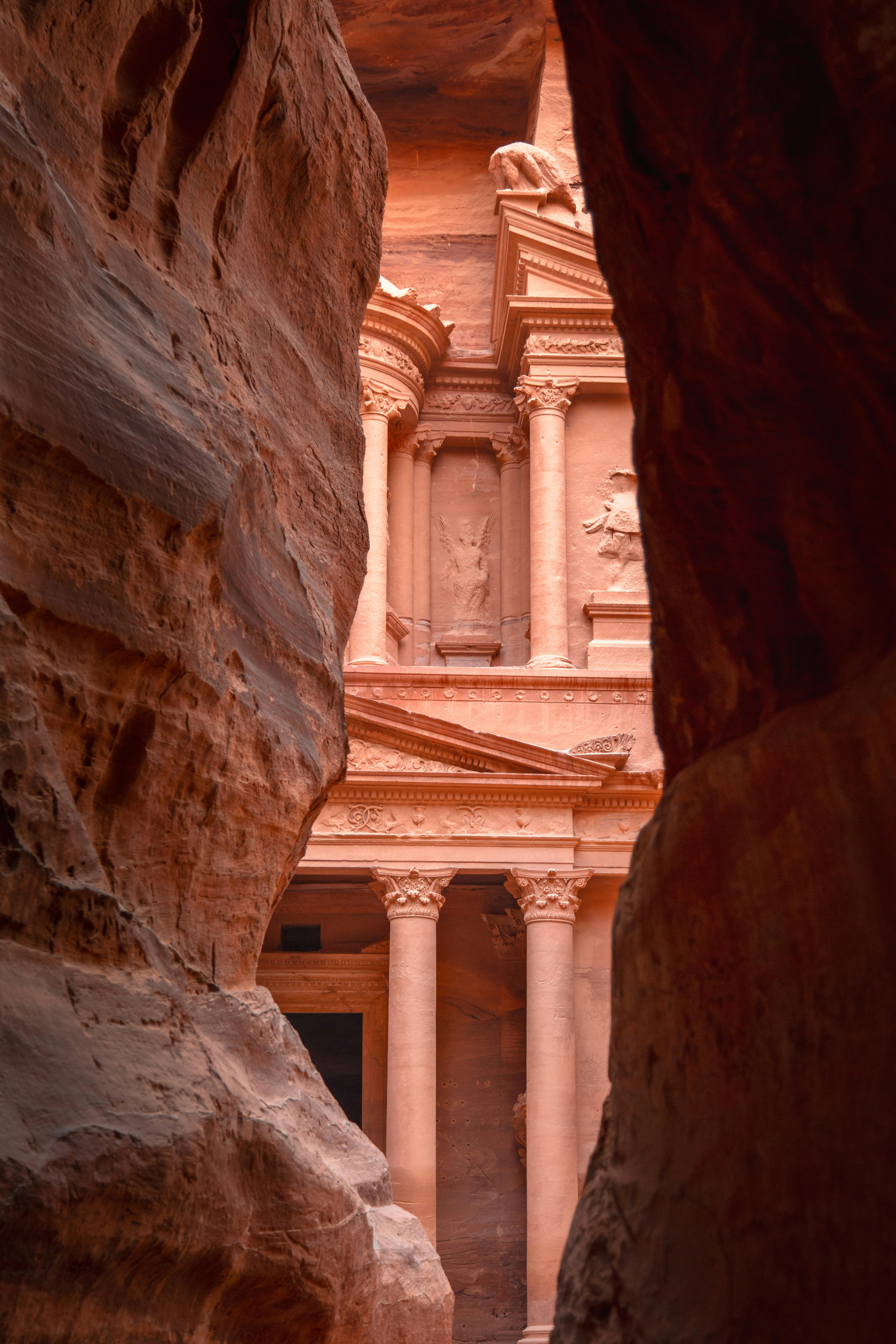 Ancient archaeological site, rock-cut architecture, historical monument, travel destination, cultural heritage